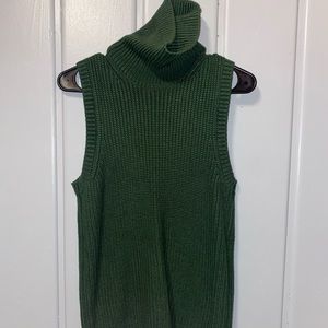 Green sweater vest